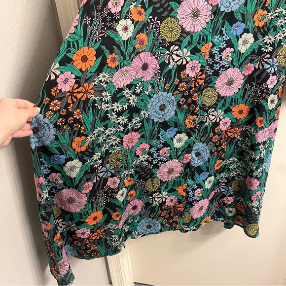 Ro’s Garden Long Sleeve Belted Floral Shirt Dress XL - Picture 5 of 11